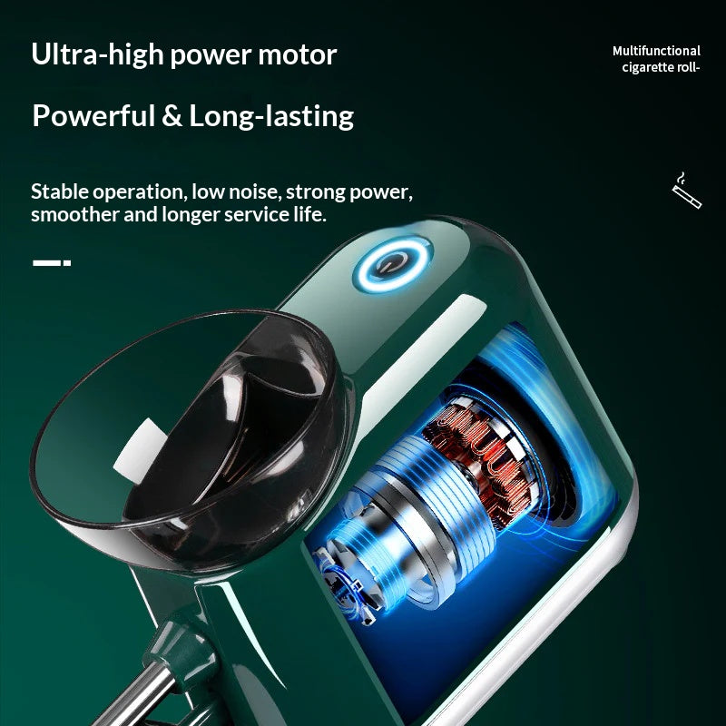 Electric cigarette rolling machine